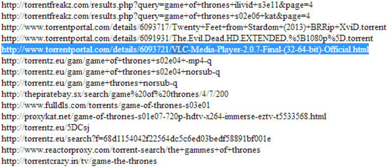 HBO vill att Google tar bort länk till mediaspelaren VLC