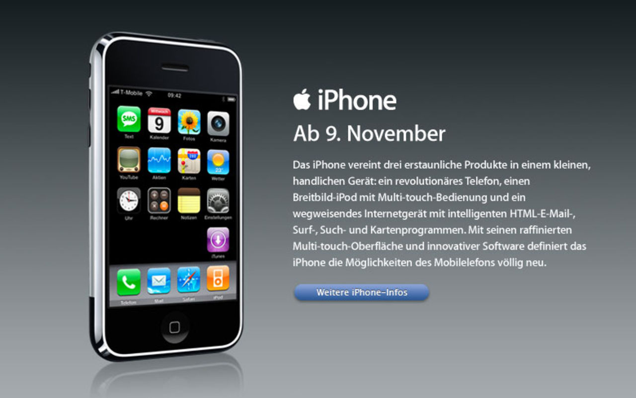 iPhone till Tyskland 9 november