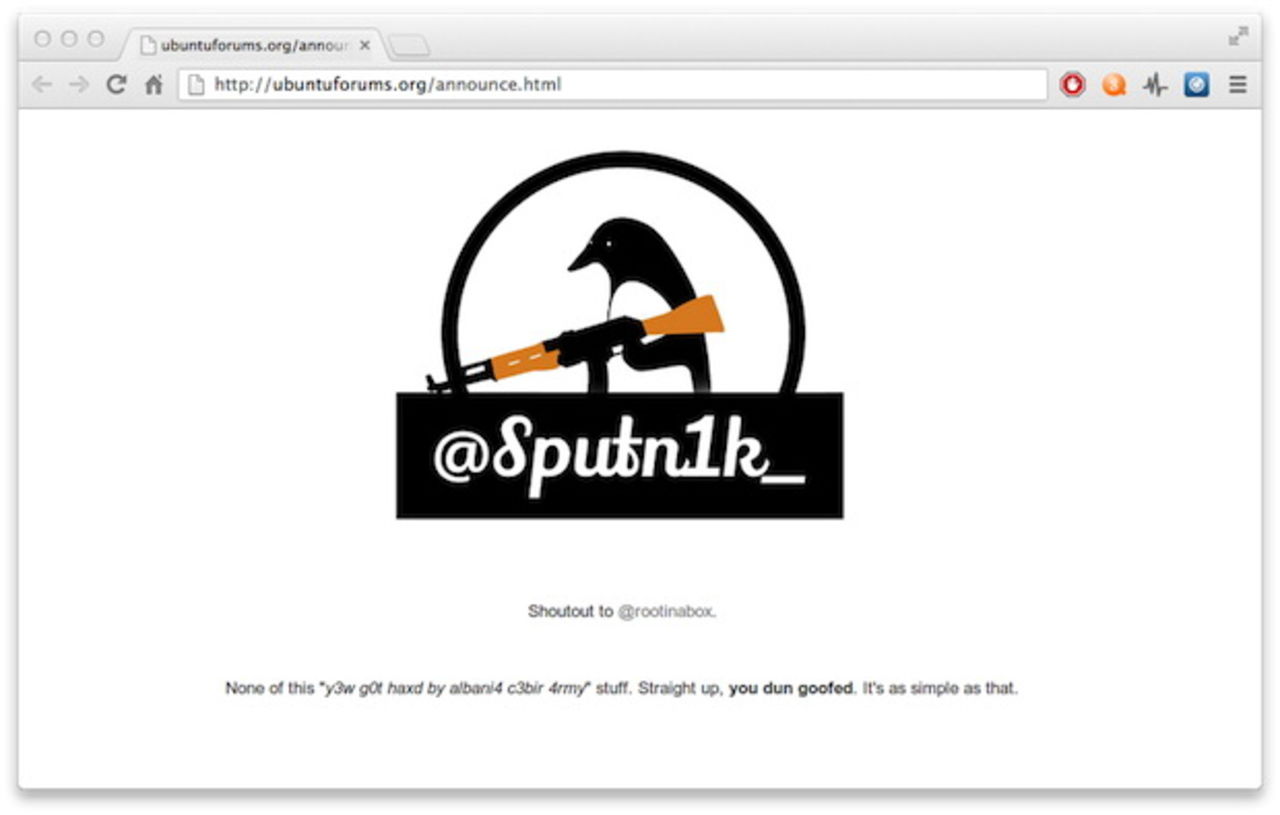 Ubuntu forums hackat!