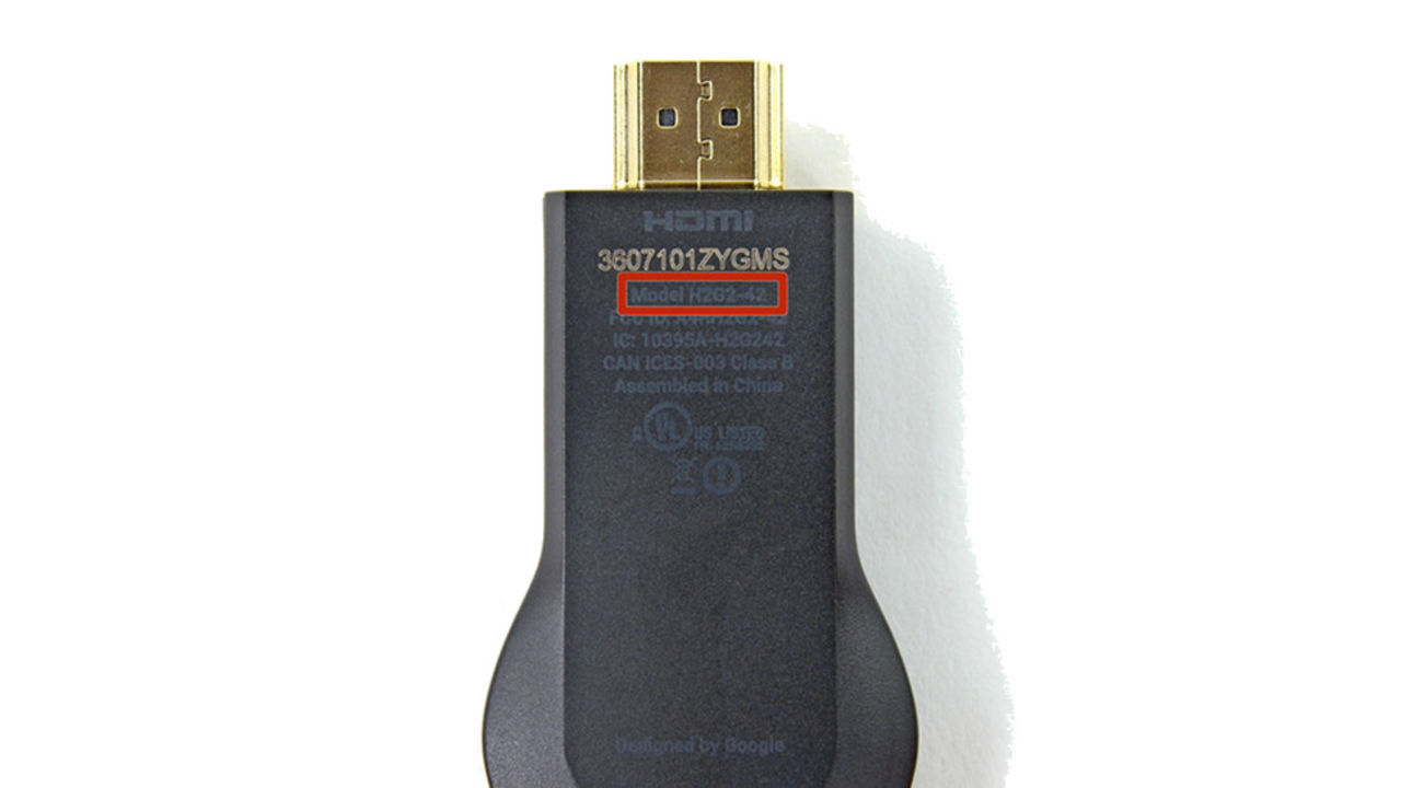 Underlig beteckning på Google ChromeCast