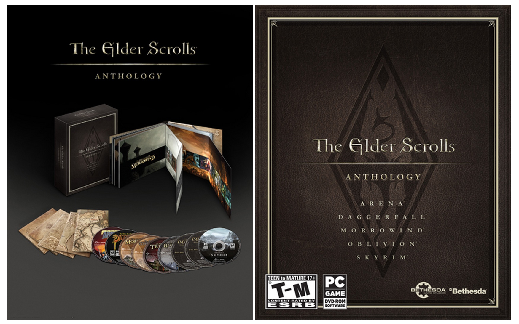 The Elder Scrolls Anthology Samlar Alla Elder Scrolls Spel Fin Lada Feber Spel