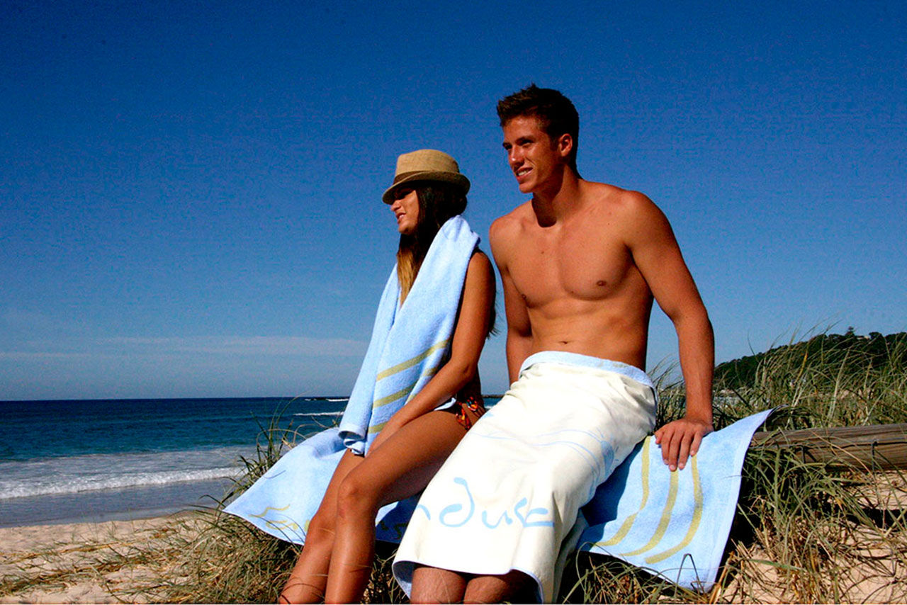 Handduken som inte samlar sand