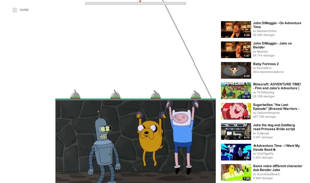 Missile Command-påskägg på YouTube