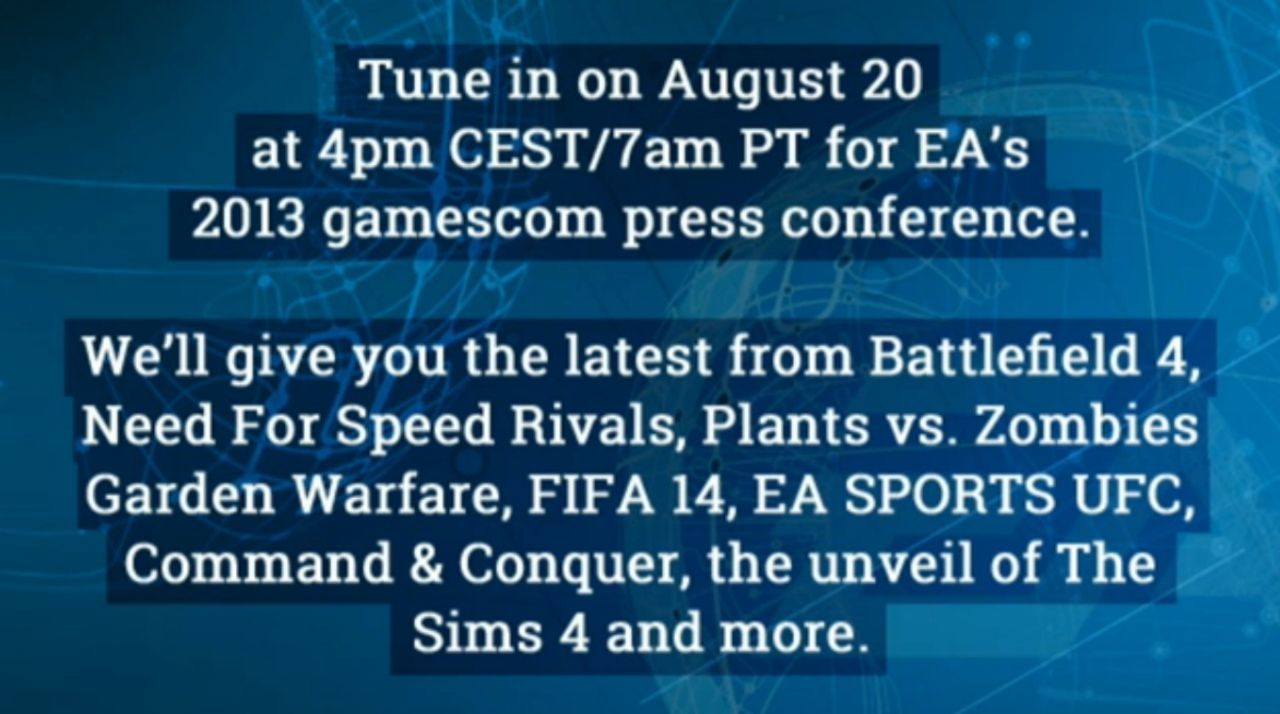 Spana in EAs presskonferens från Gamecom 2013
