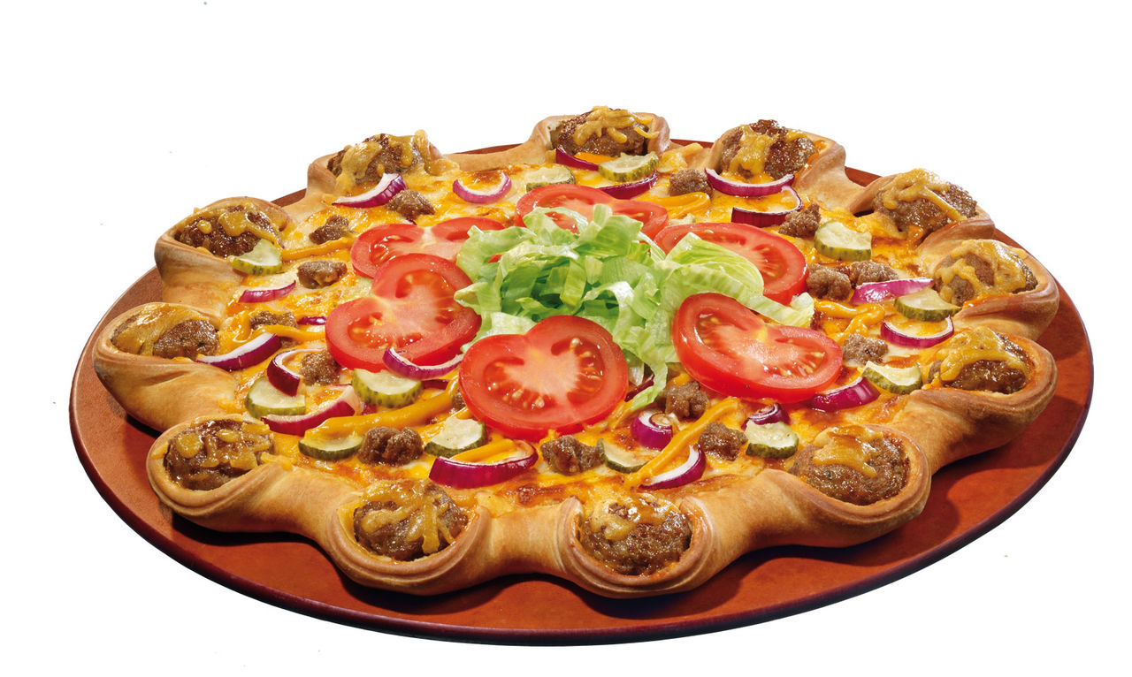 Hamburgar-pizza lanseras i Sverige