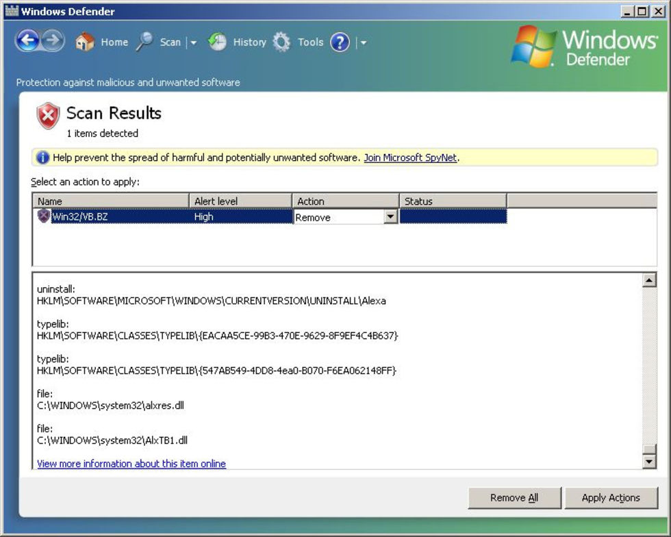 Windows defender tappar i kvalitet
