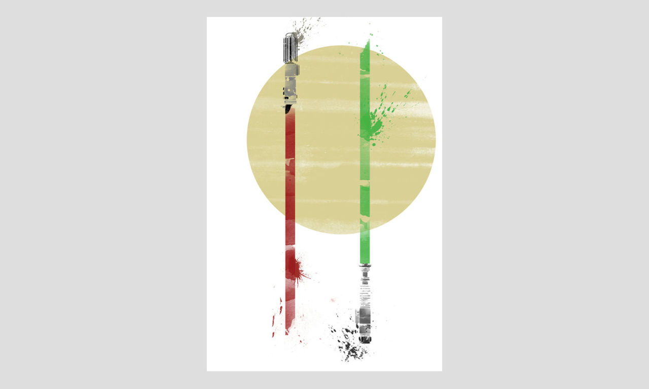 Posters med populära filmvapen