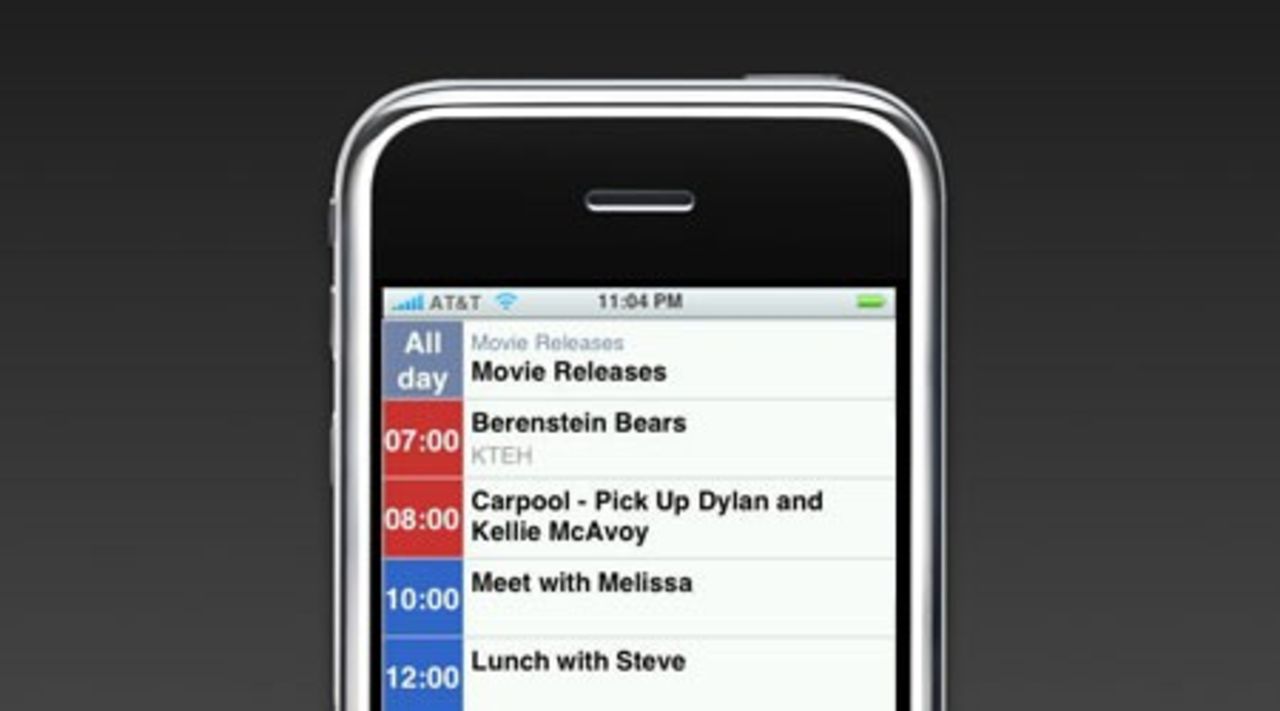 Google Calendar på iPhone