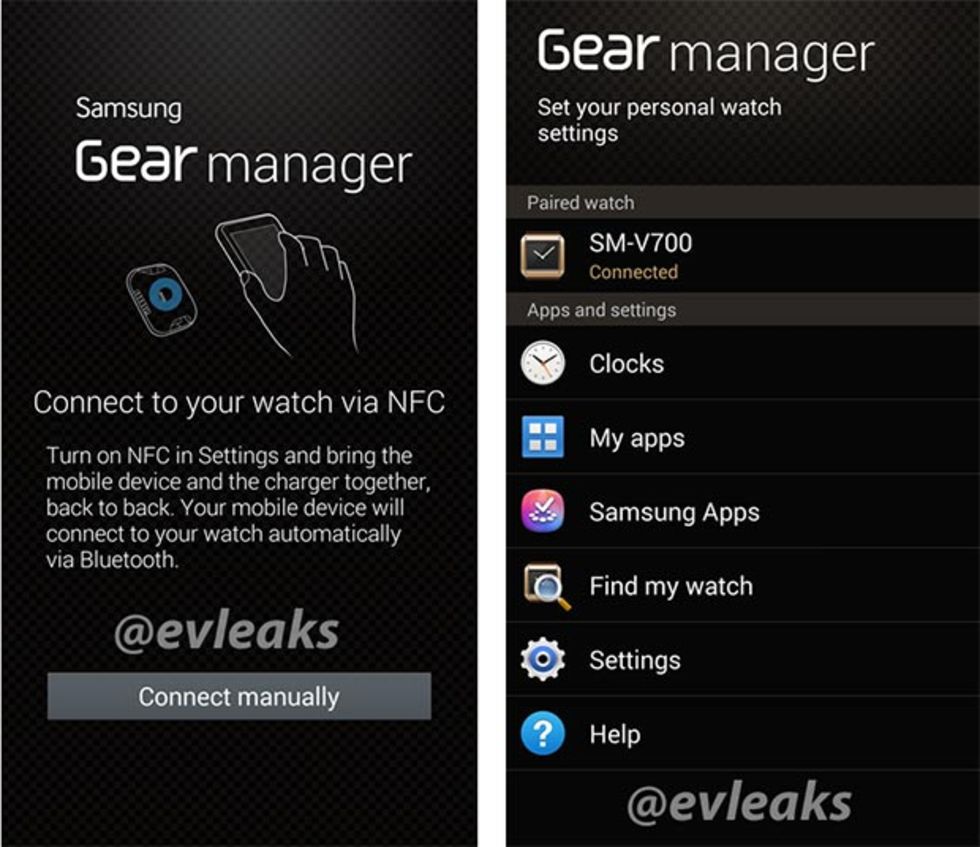 Såhär ser Galaxy Gear-appen ut
