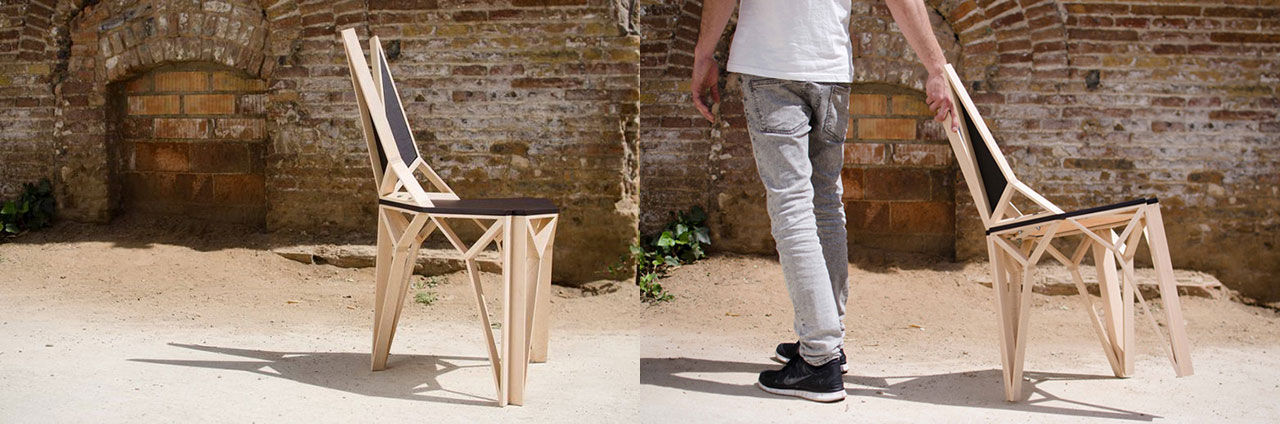 Stol med annorlunda ryggstöd