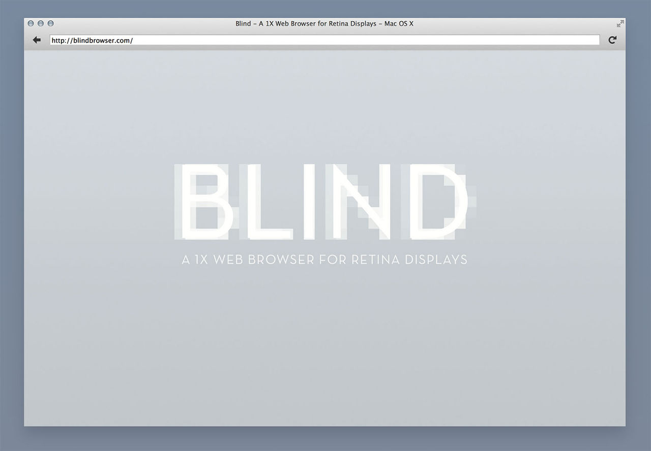 Surfa utan retina på en retina-Mac