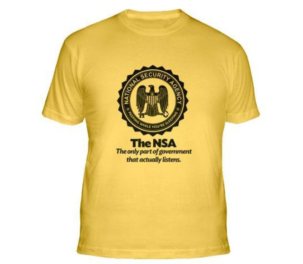 NSA vill förbjuda parodi-tshirt