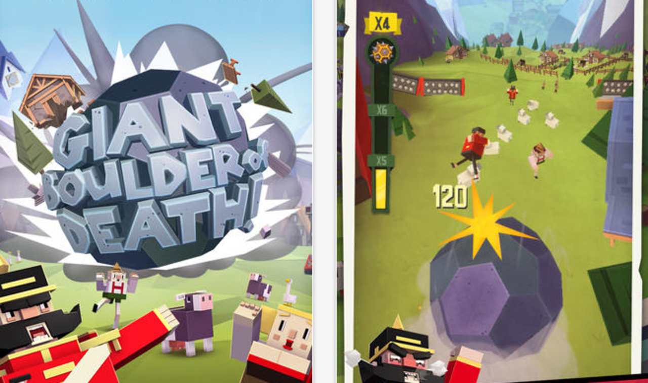 Har precis rullat in på App Store: Giant Boulder of Death 