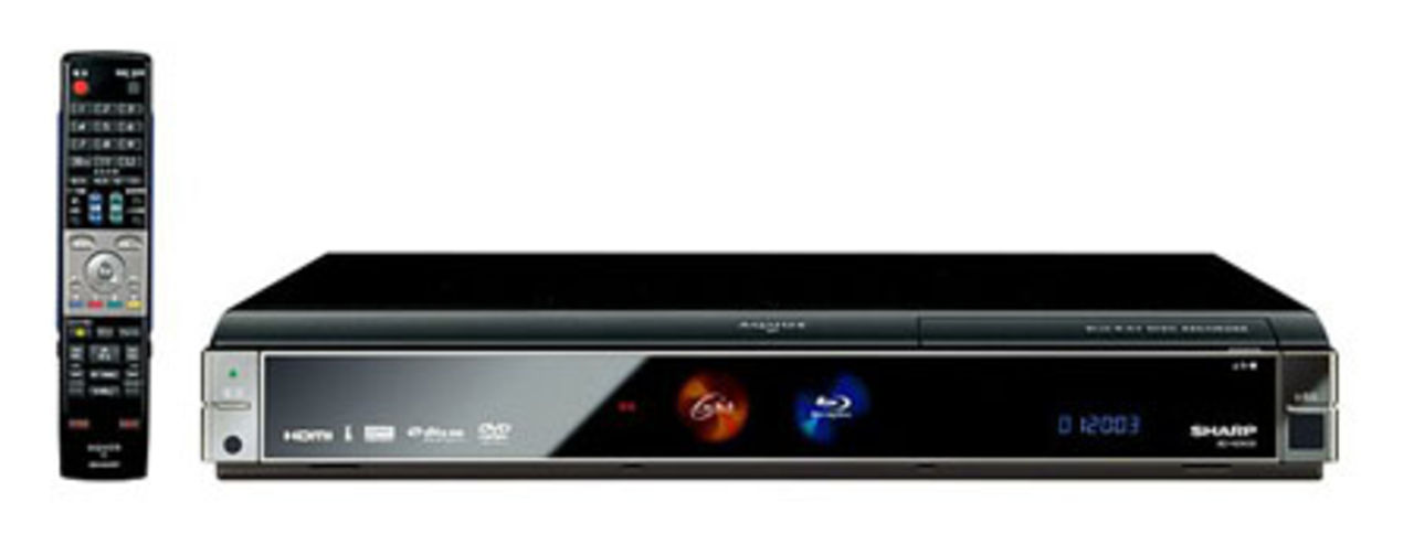 Blu-ray-brännare med 1TB hårddisk från Sharp