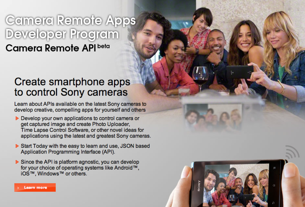 Programmera egna appar till Sonys kameror