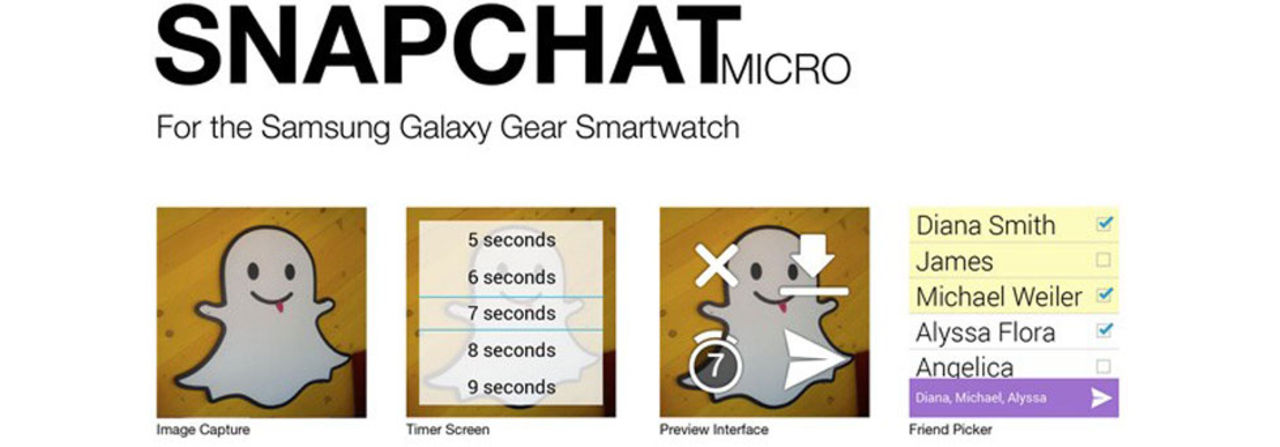 Snapchat kommer till Galaxy Gear