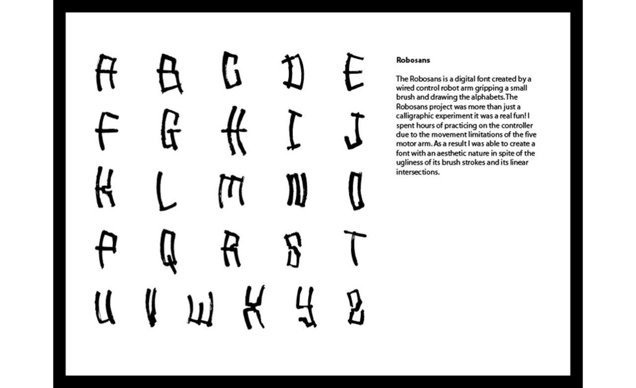 Typsnitt skapat av robot