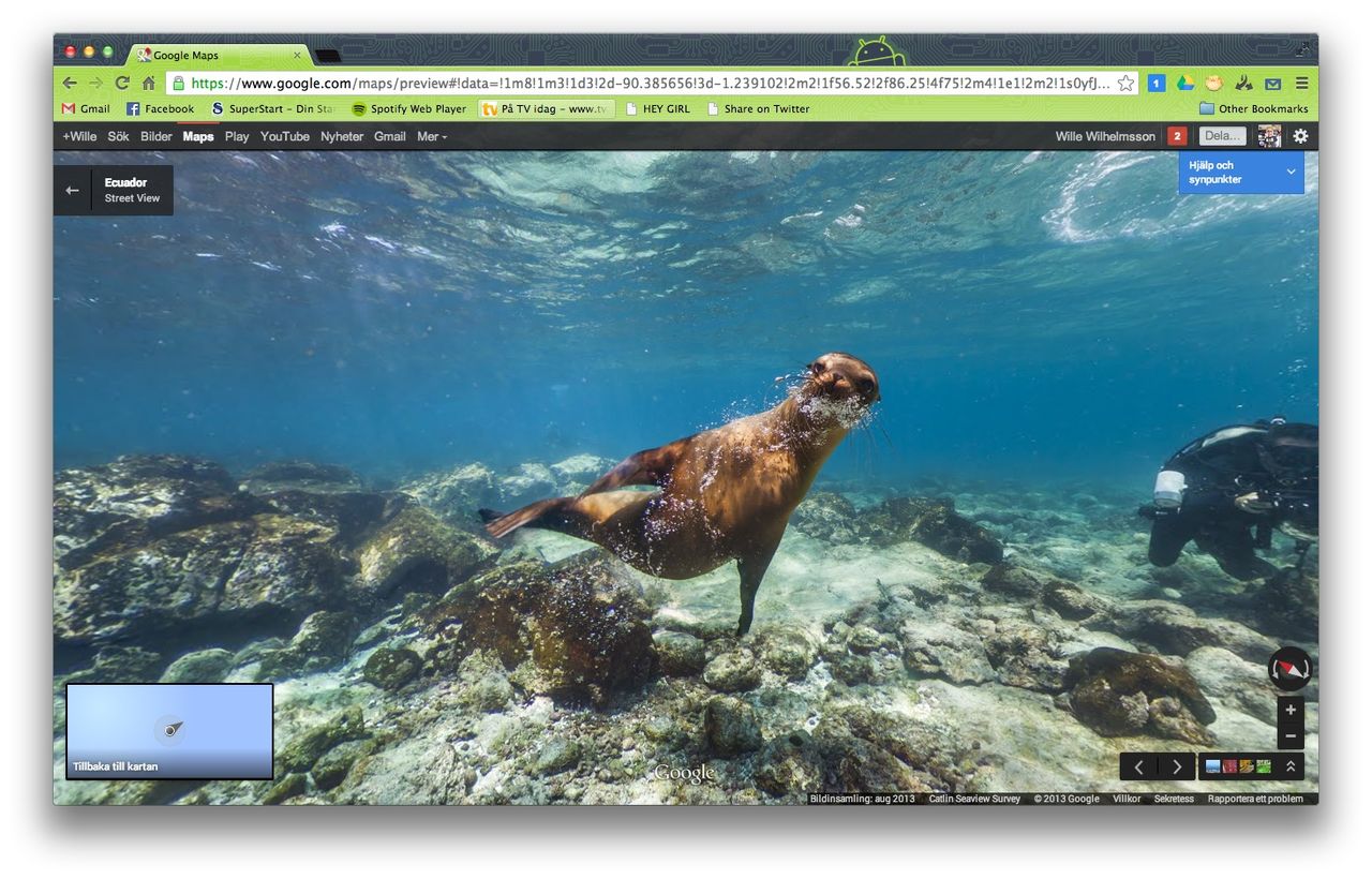 Google Streetview på Galapagos-öarna