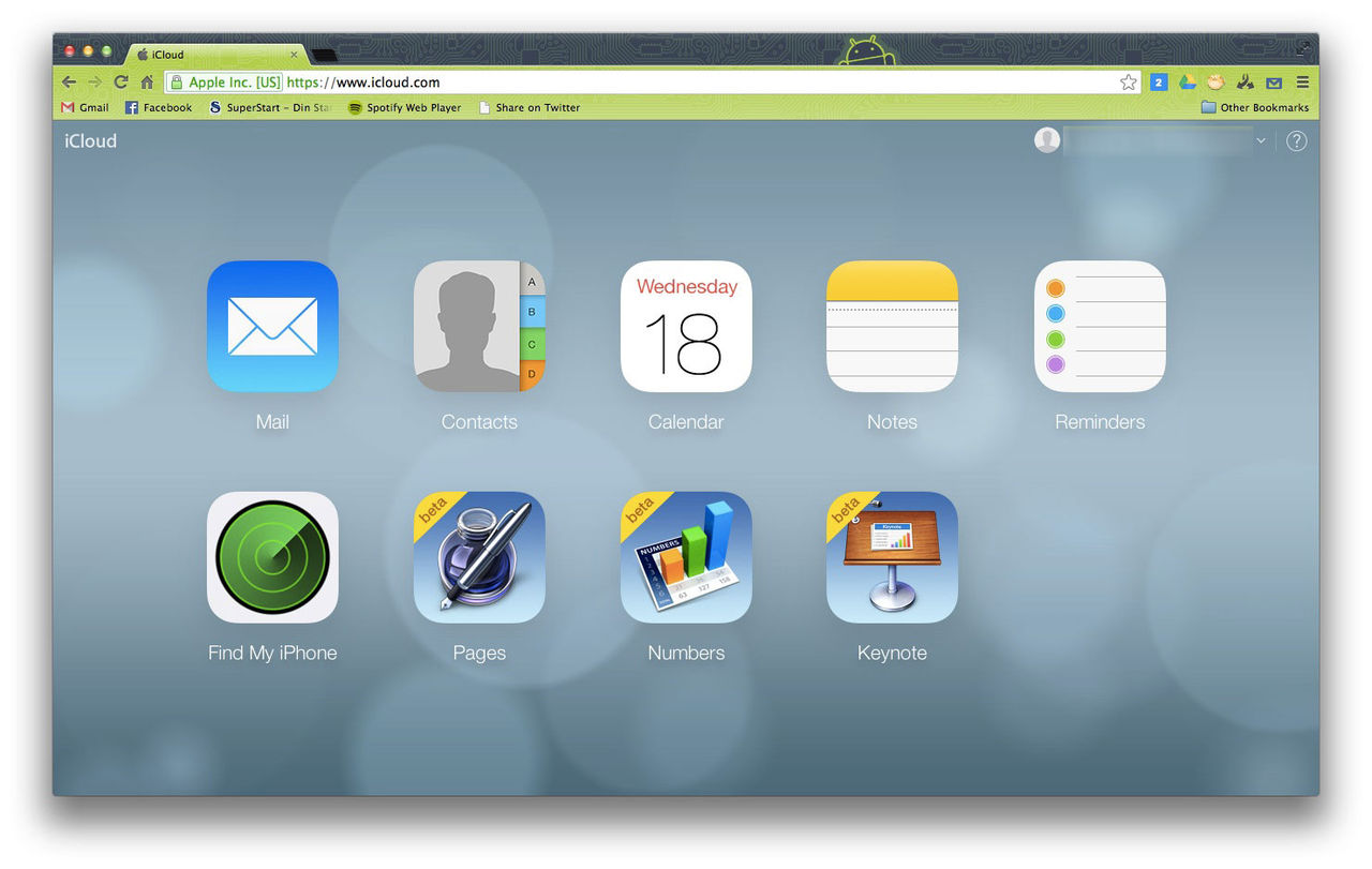 iCloud får iOS 7-utseende