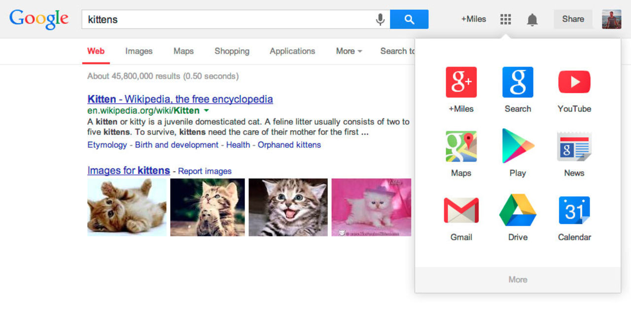 Google gör om Google-raden