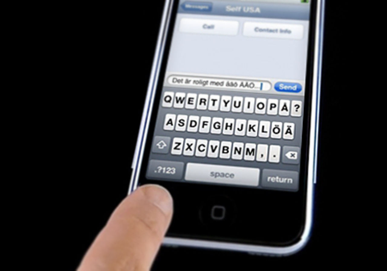Förbättrat svenskt tangentbord för iPhone