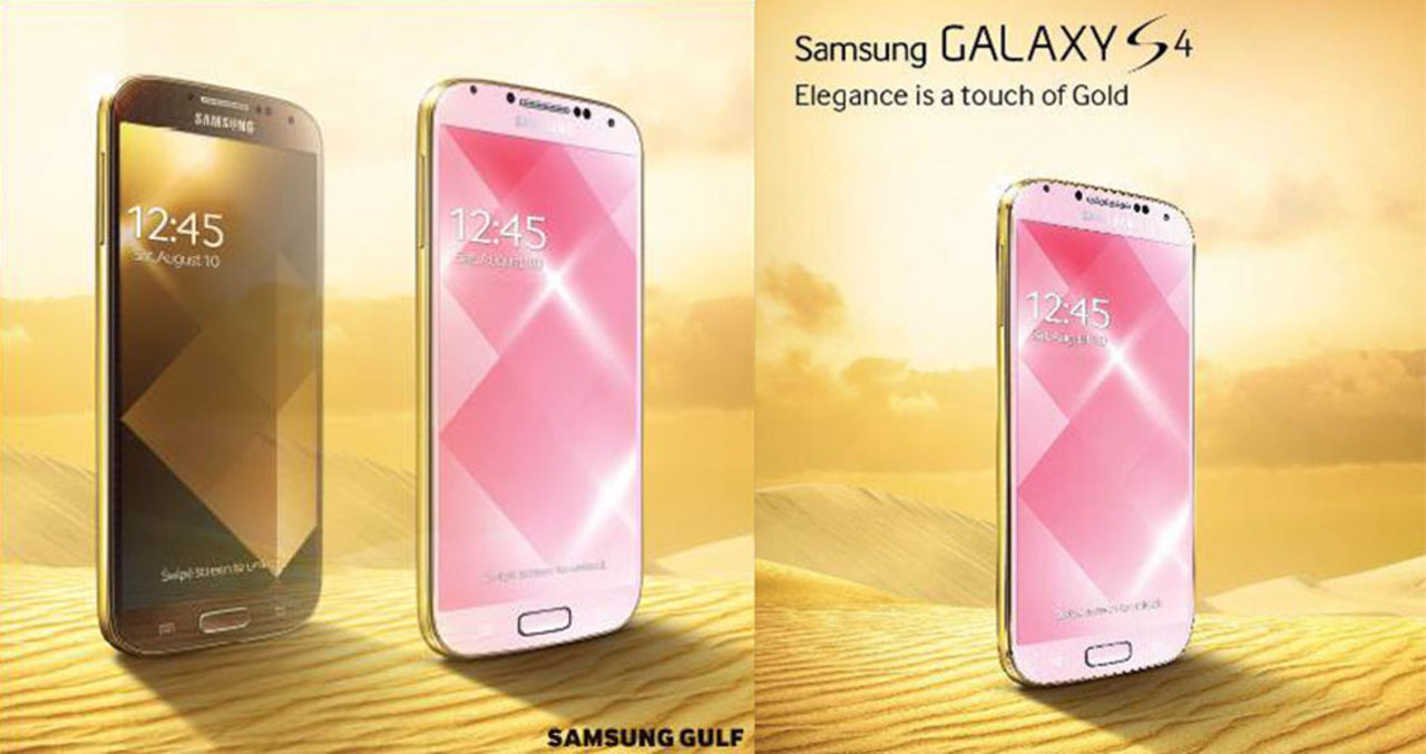 Samsung släpper S4 i guld