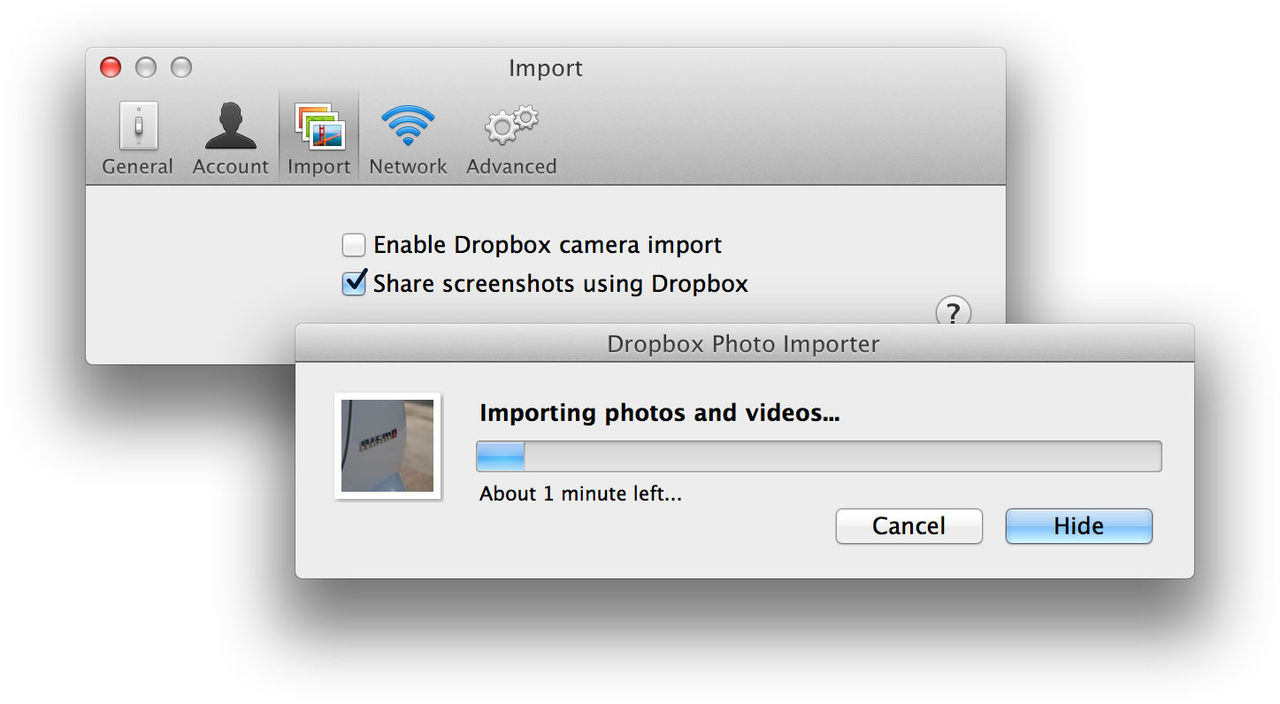 En hel del nytt i Dropbox 2.4
