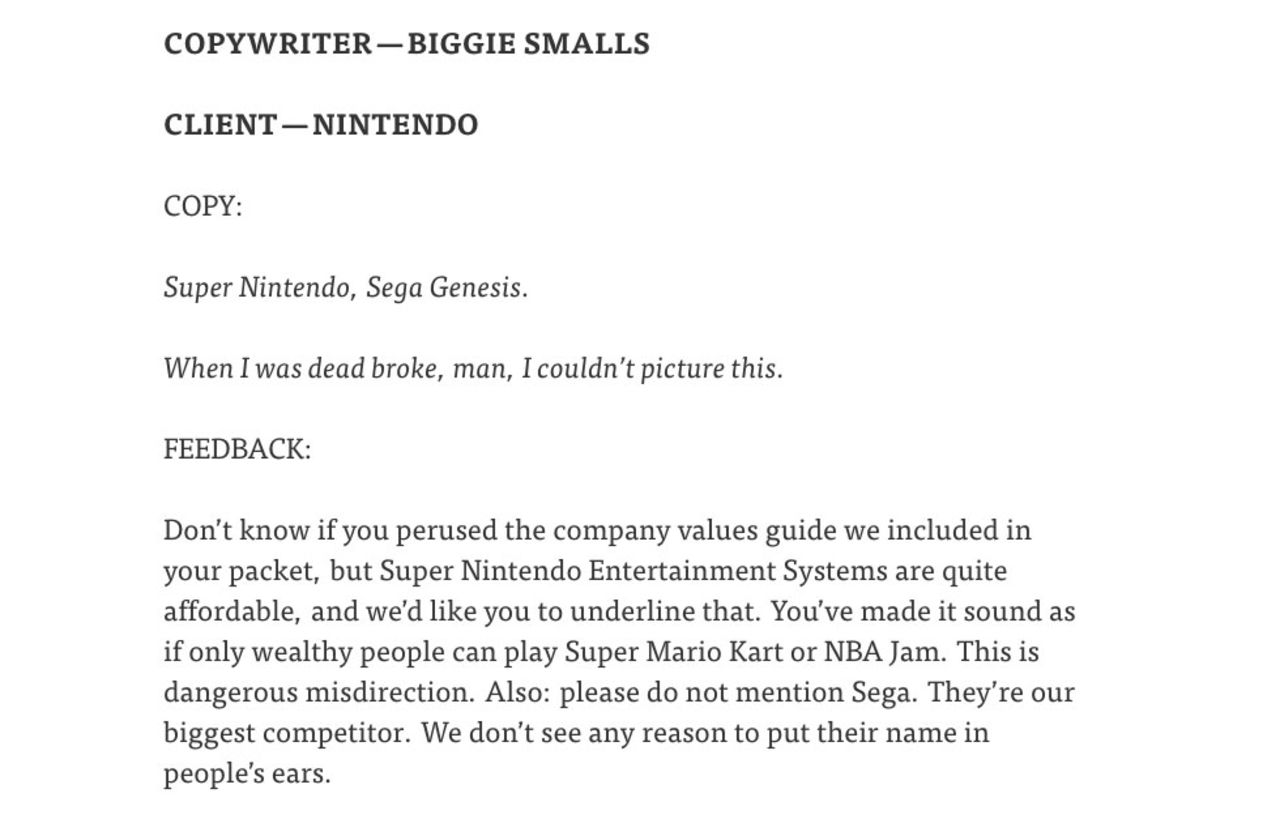 Om rappare var copywriters