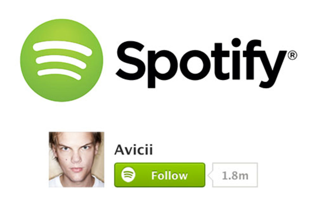 Spotify flyttar ut follow-knappen till webben