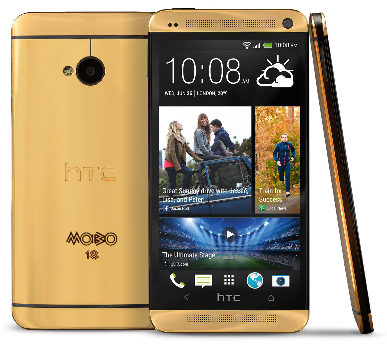 Här är HTC One i riktigt guld