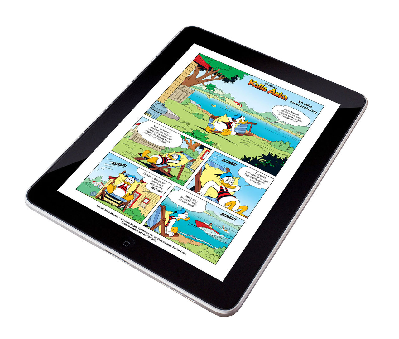 Nu kan du läsa massor av Kalle Anka på iPad