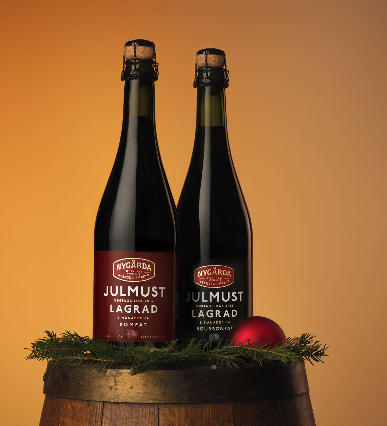 Julmust lagrad på rom-fat