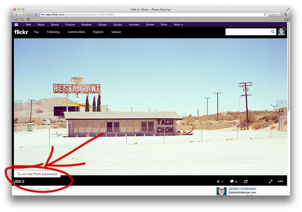 Flickr uppdaterar sin bildvisning