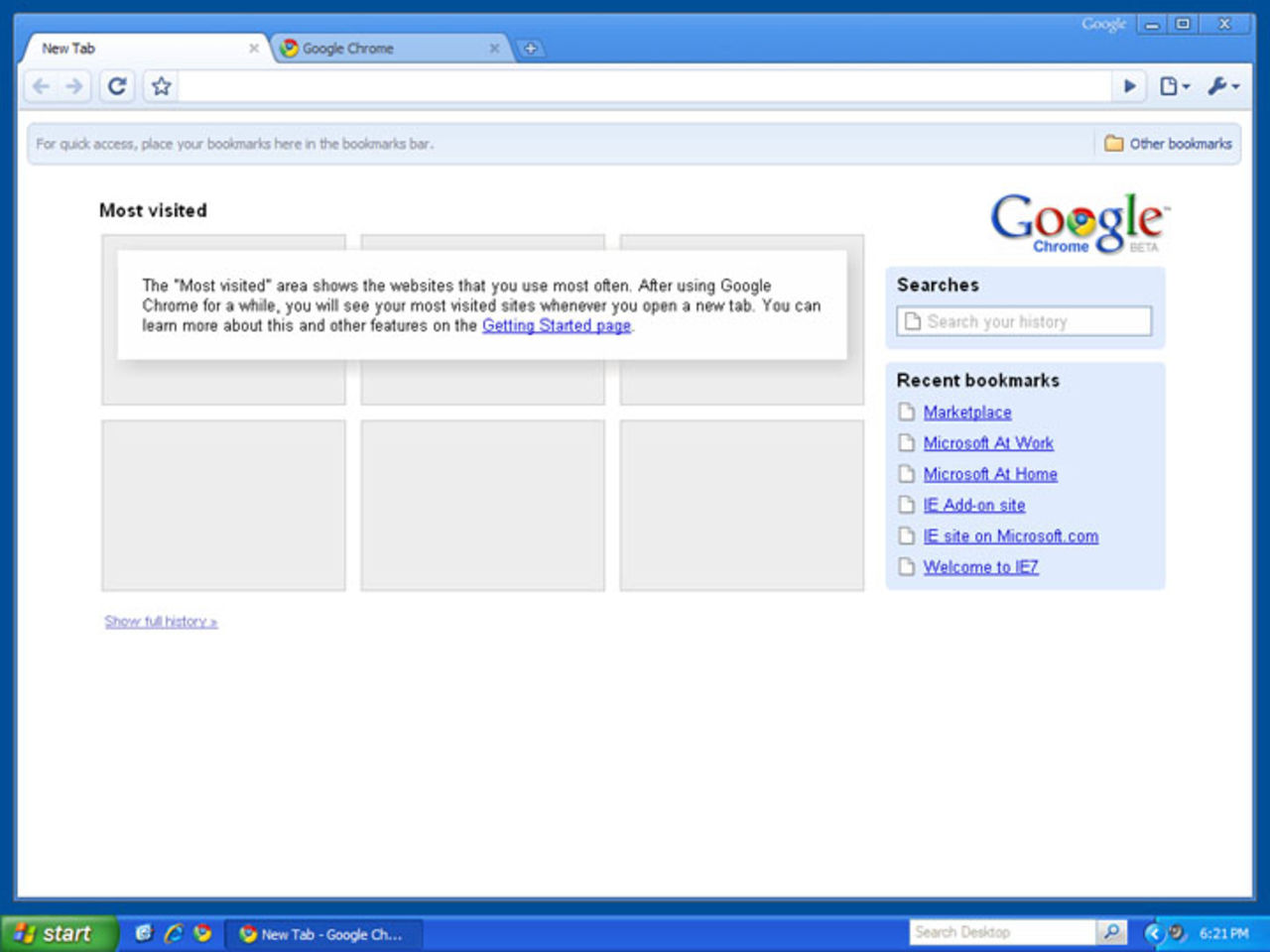 Chrome förblir uppdaterat på XP