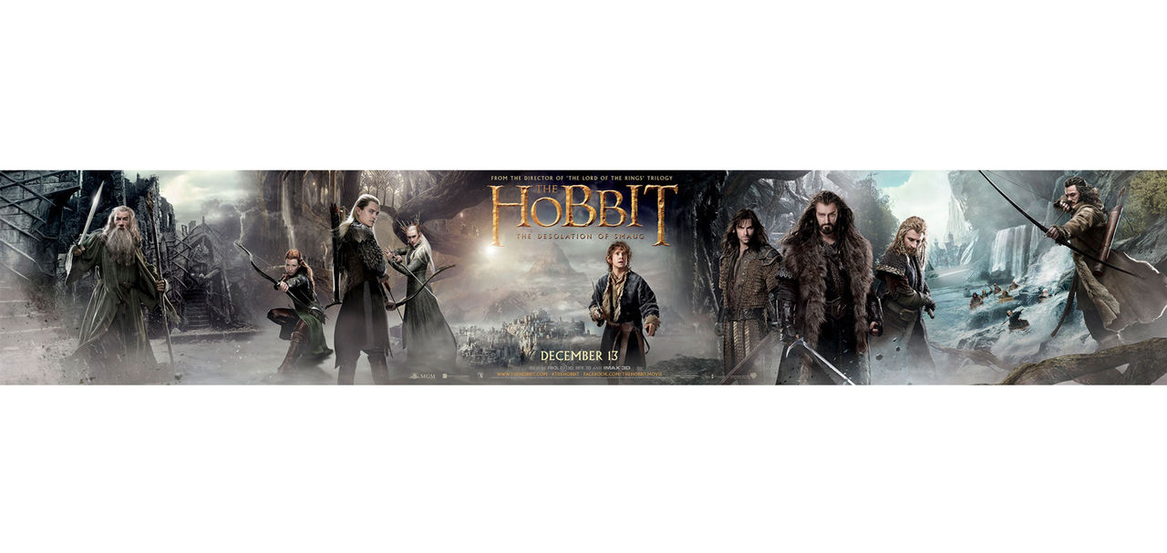 Banner för The Hobbit: The Desolation of Smaug