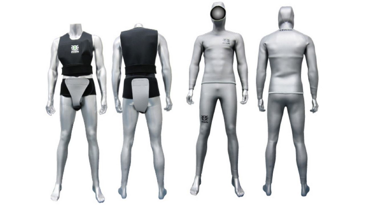 Våtdräkter som skyddar mot radioaktiv strålning