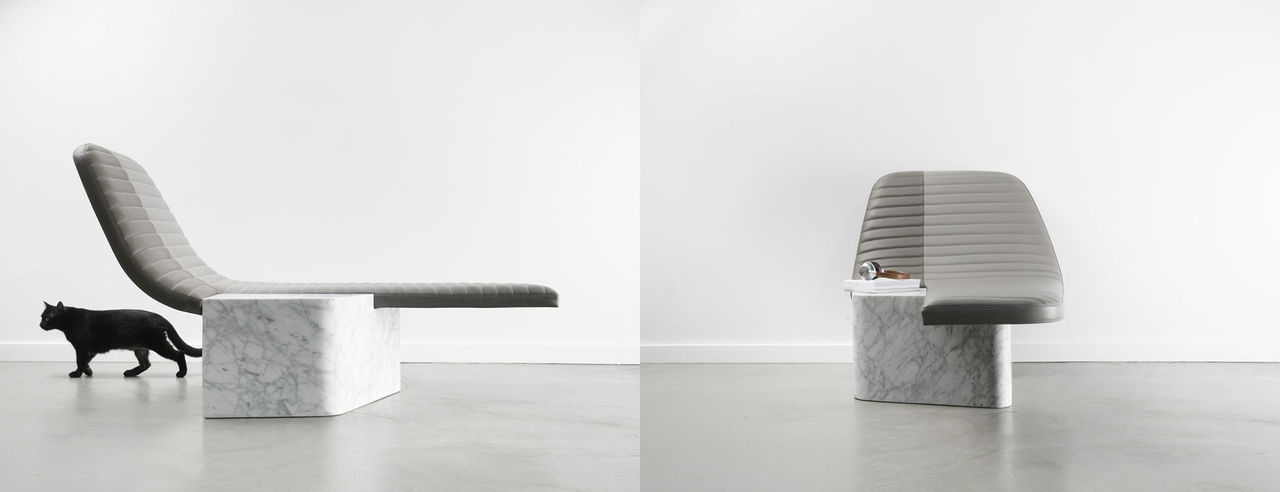 Läder och marmor i symbios