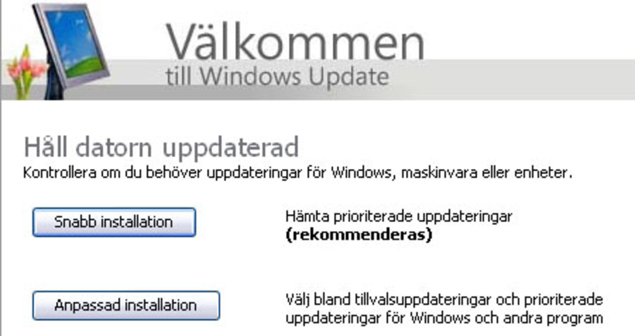 Uppdatering av Windows.. sabbar uppdatering