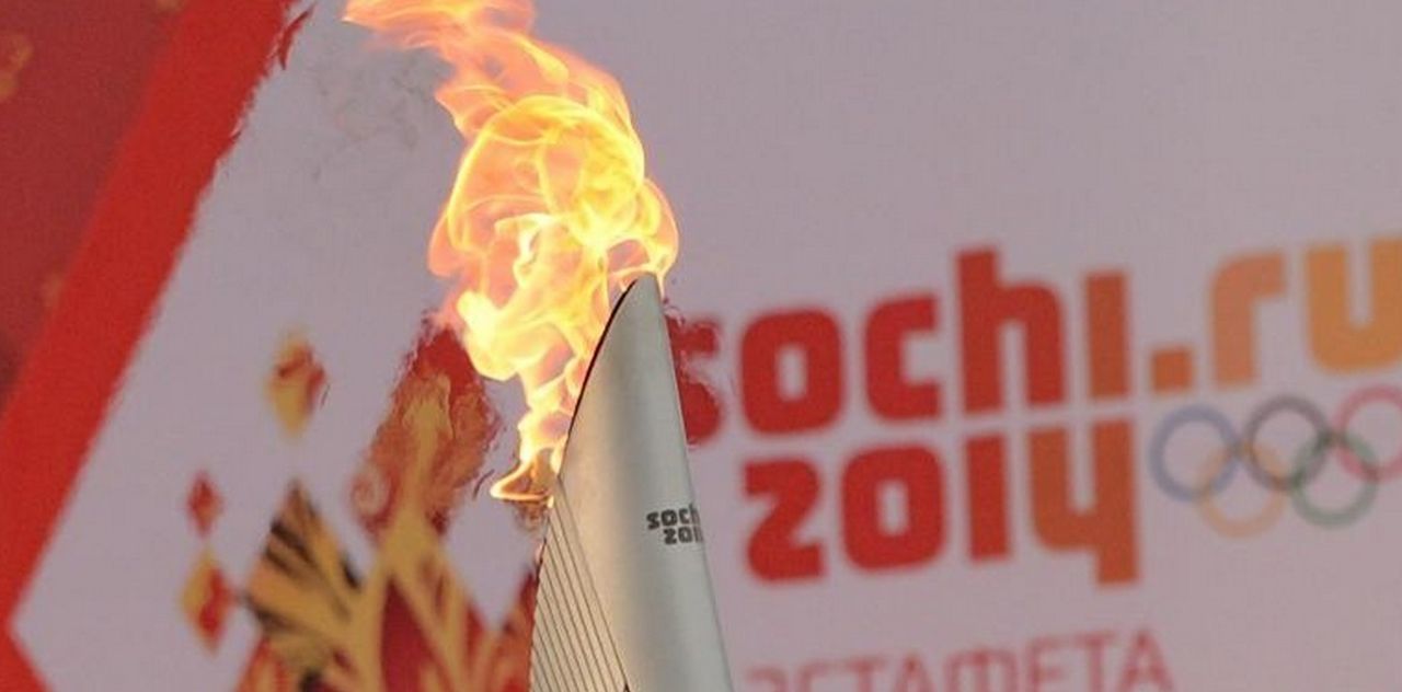 Ryssland skickade den olympiska elden till rymden