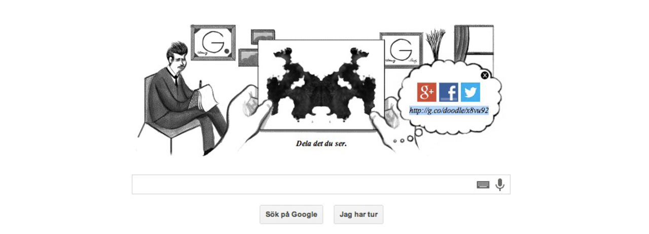 Google hyllar Hermann Rorschach