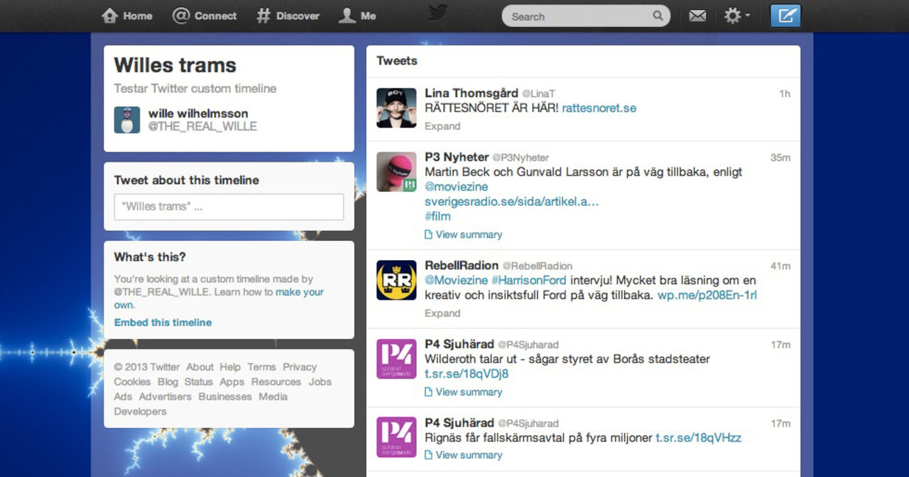 Twitter lanserar kurerade flöden