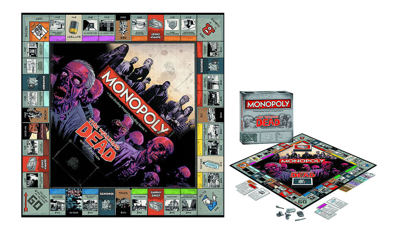 Monopol med Walking Dead-tema