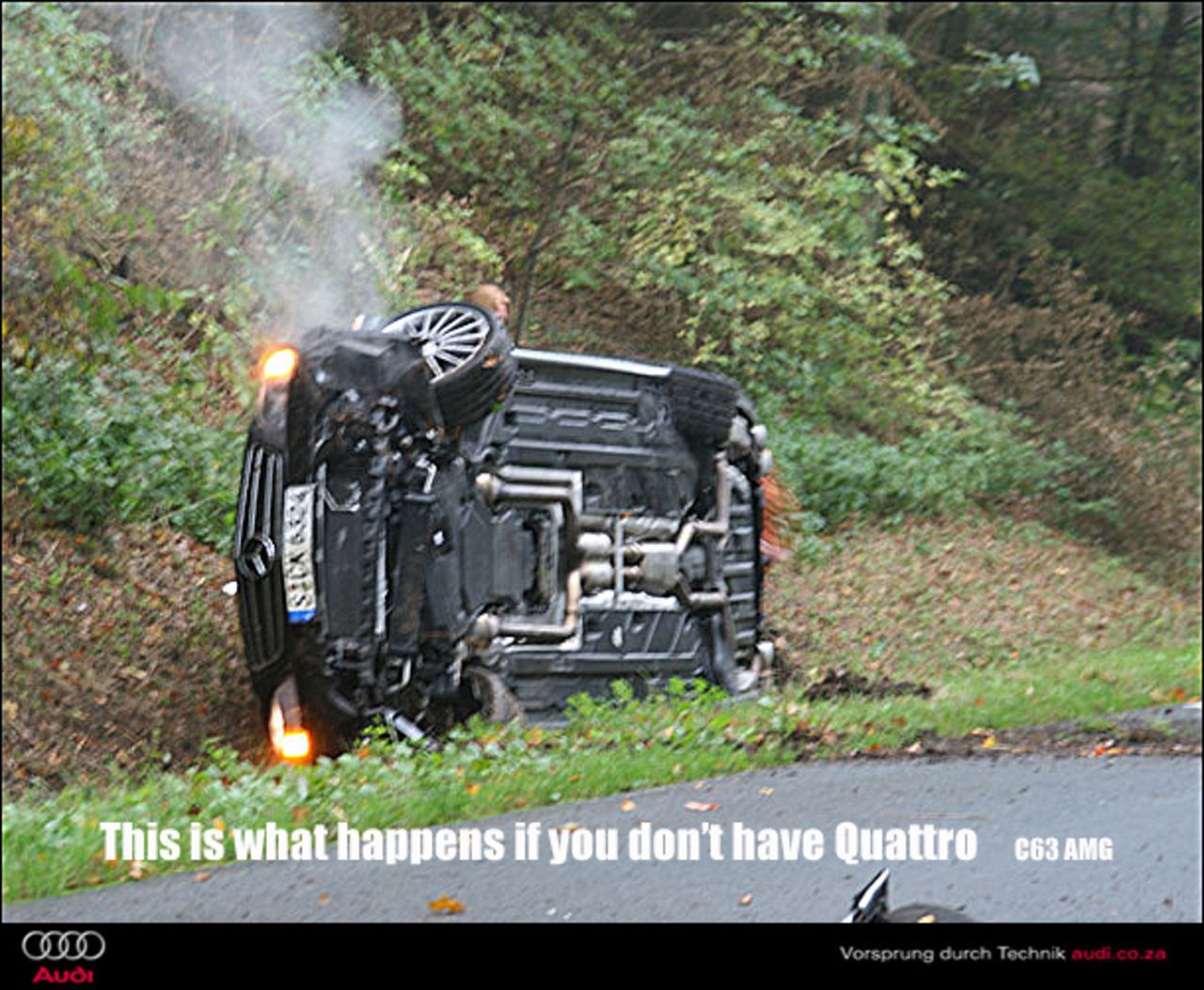 Norrmän provkör Mercedes C63 AMG