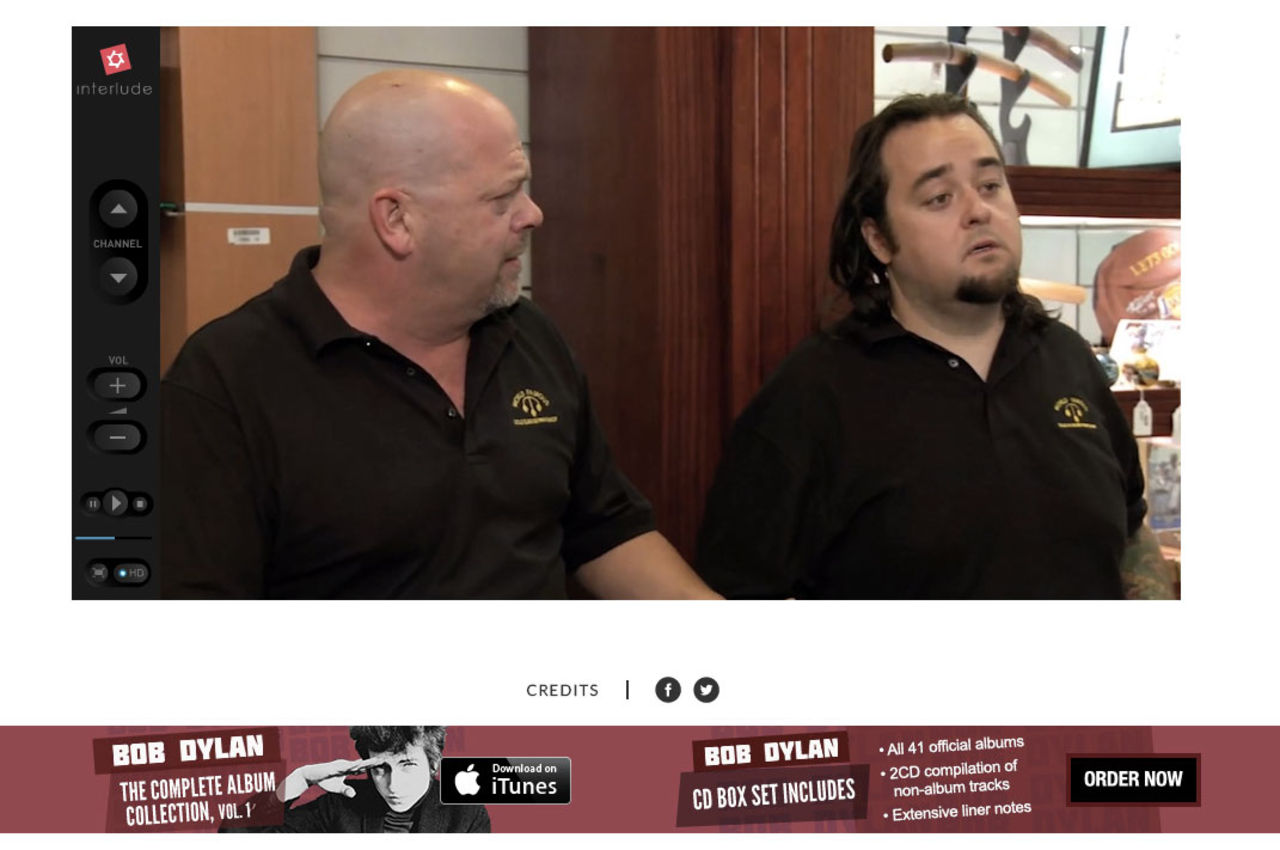 Interaktiv video för Like A Rolling Stone