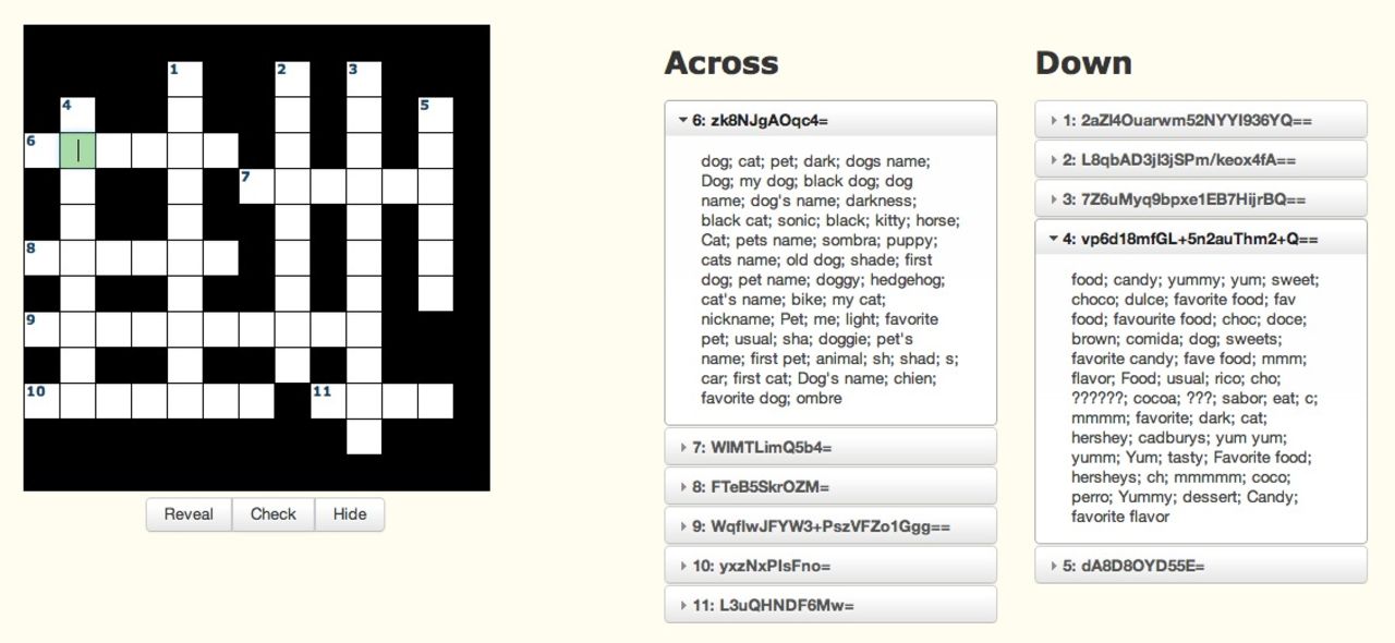 Adobe-lösenord blir korsord