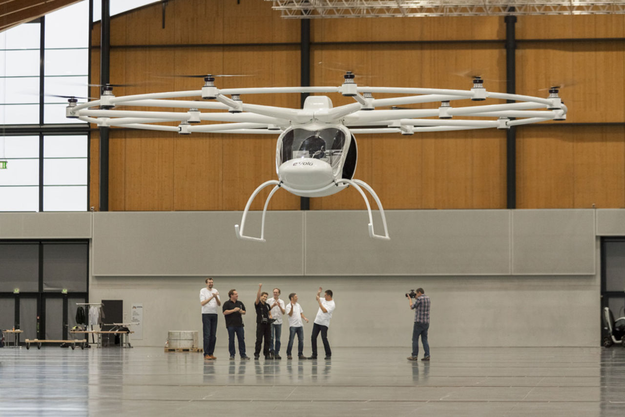 Volocopter VC200 har 18 rotorer