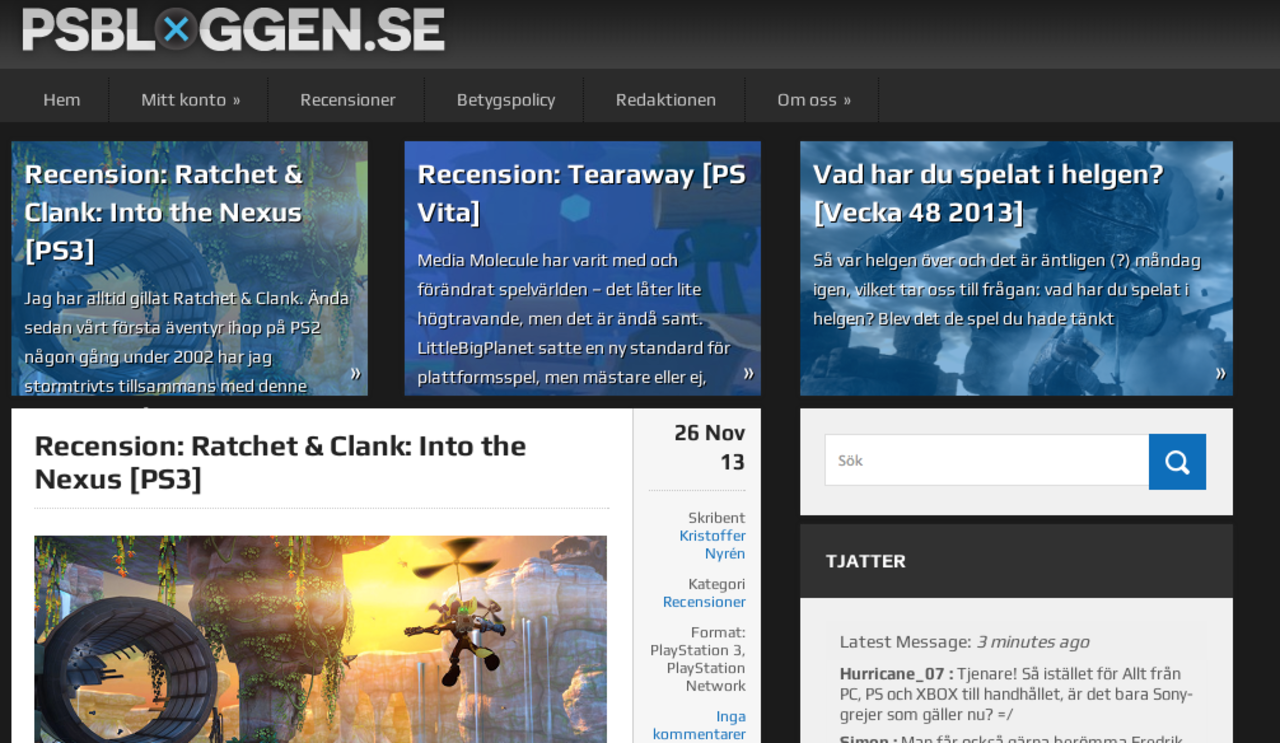 Eurogamer.se blir PSbloggen