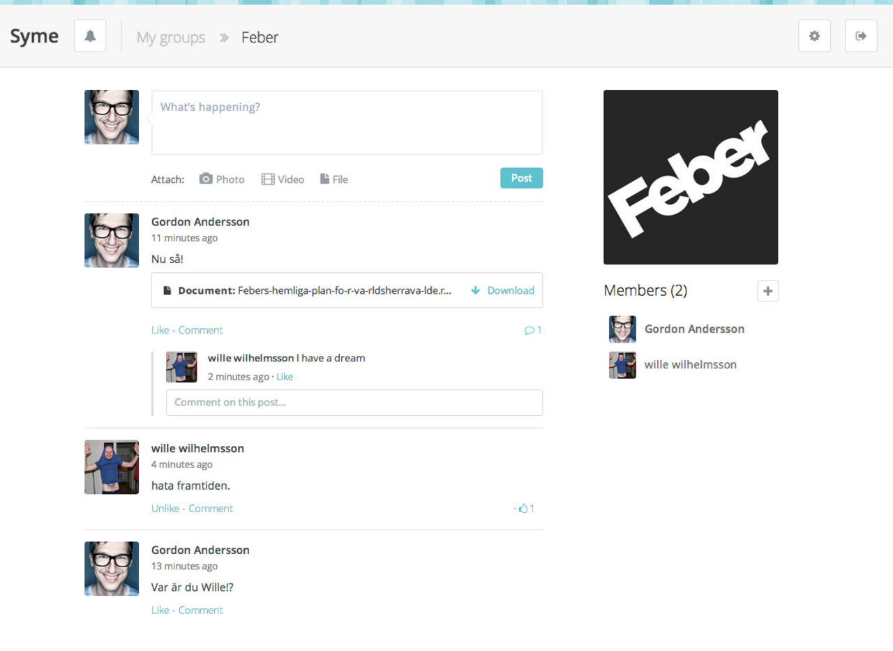 Syme är en krypterad community