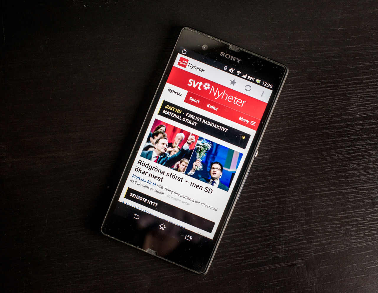 SVT Nyheter släpper app till Android