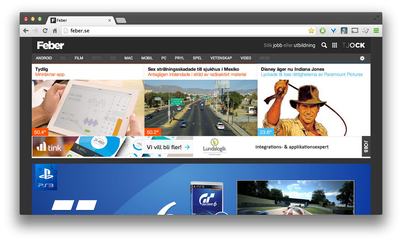 Vi har gjort om menyn - igen!